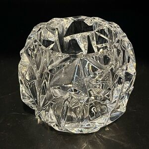 Tiffany & Co. Rock Cut Crystal Votive Candle Holder